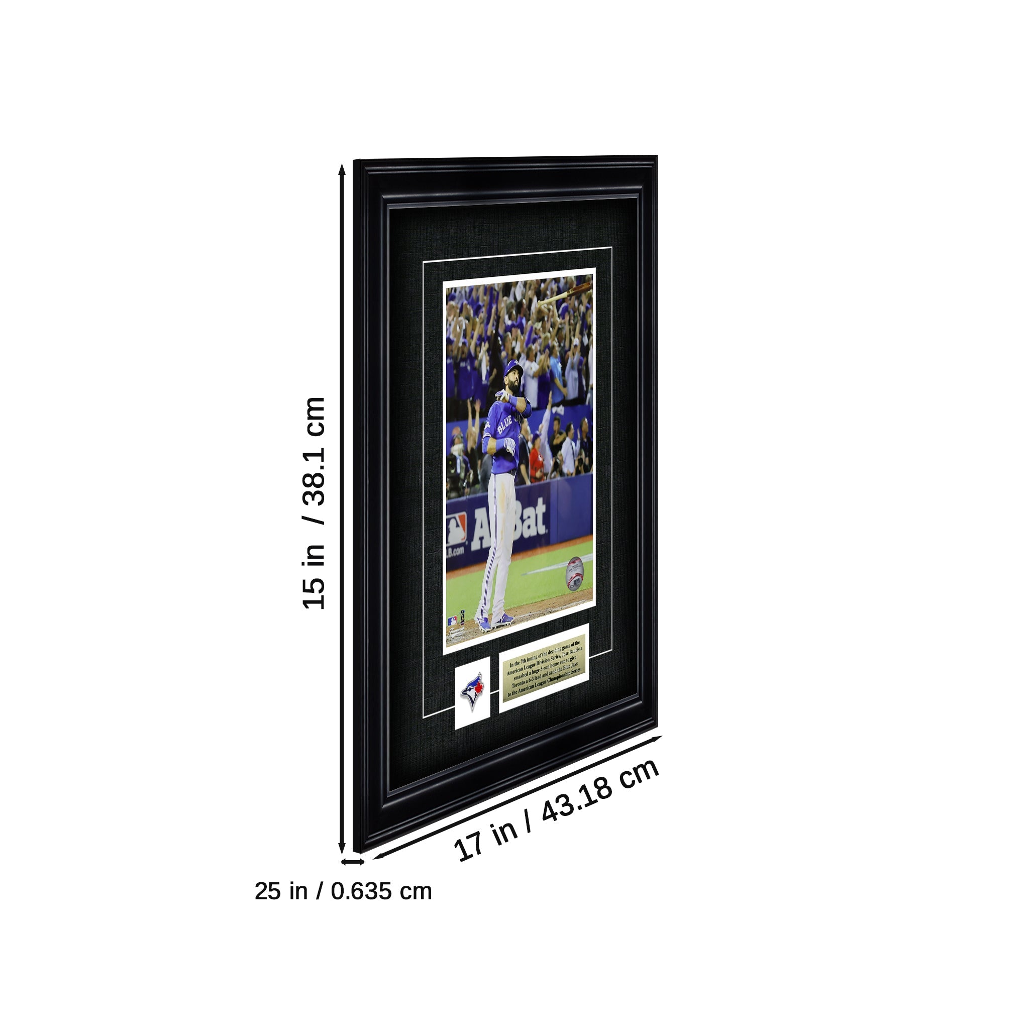 Jose Bautista Toronto Blue Jays Framed 8x10 Homerun Bat Flip Photo - - Unsigned 8x10 Framed - Frameworth Sports Marketing - I Love BJs
