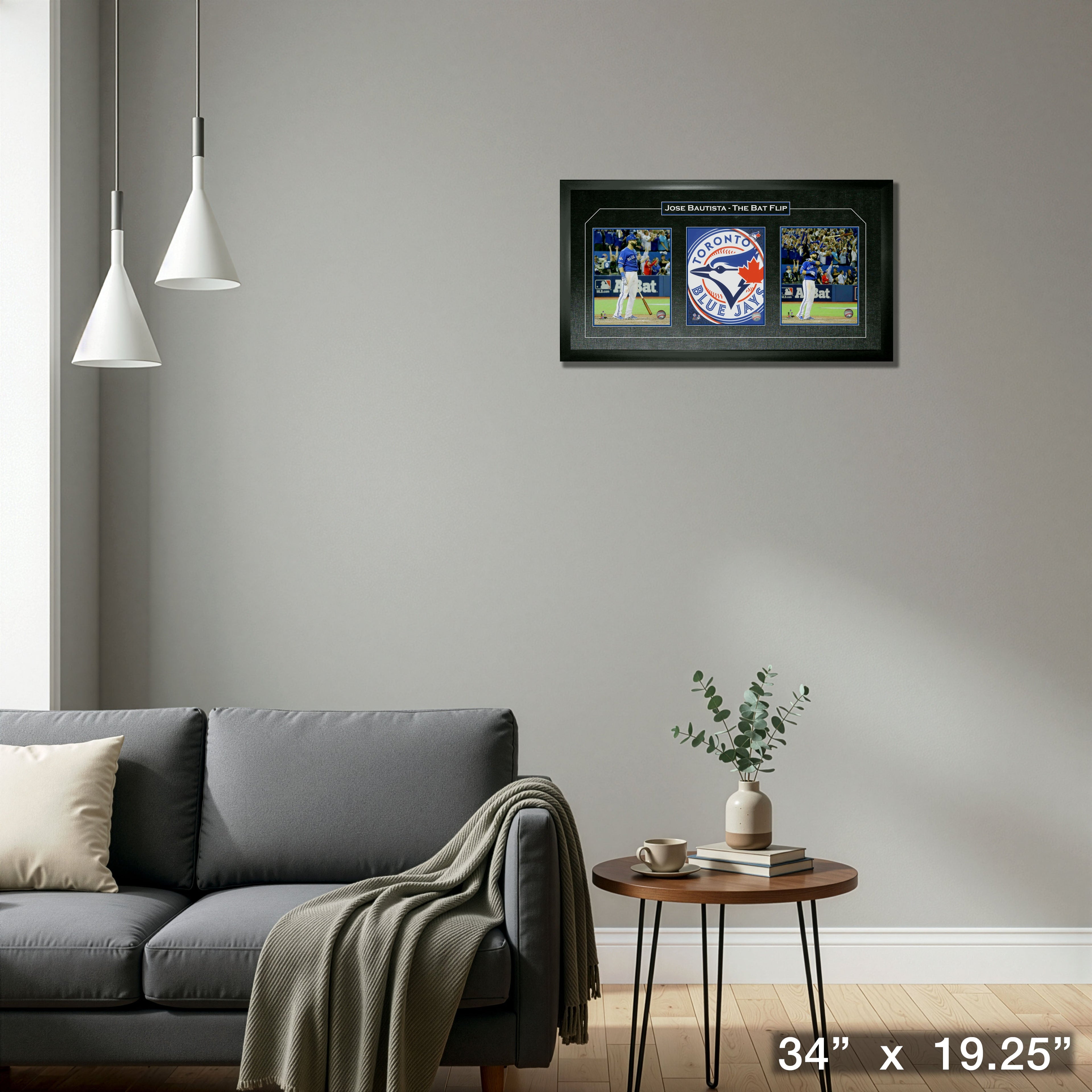 Jose Bautista Toronto Blue Jays Triple 8x10 Photo Frame The Bat Flip - - Unsigned 8x10's Framed - Frameworth Sports Marketing - I Love BJs