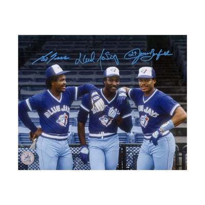 George Bell, Lloyd Moseby & Jesse Barfield Signed Blue Jays "Killer B’s" 8x10 Photo (AJ Sports COA) - - Autographed 8x10 Photos - AJ Sports - I Love BJs