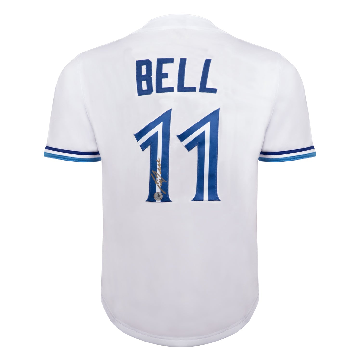 George Bell Autographed Toronto City Design White Baseball Jersey (AJ Sports COA) - - Autographed Jerseys - AJ Sports - I Love BJs