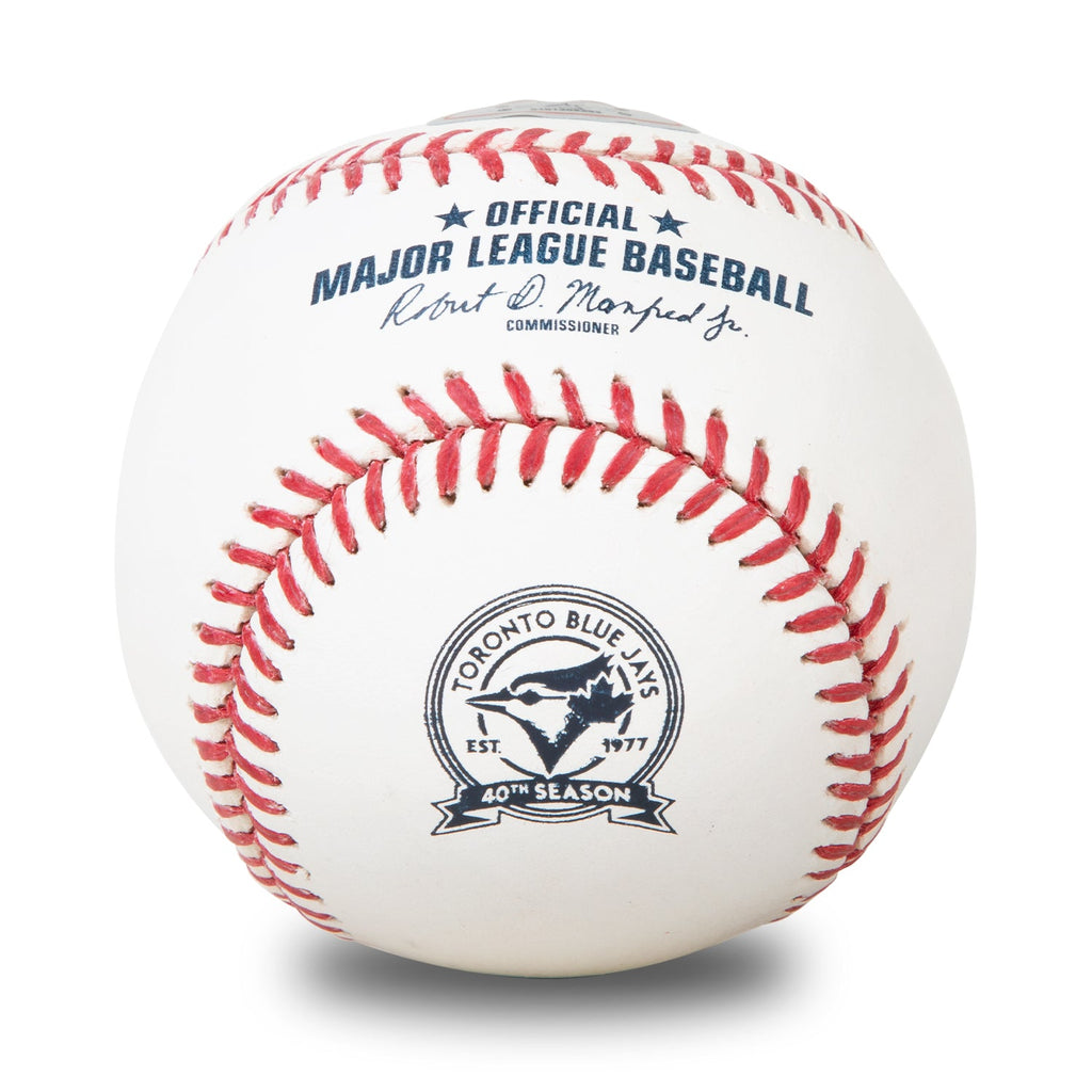 George Bell Signed Rawlings Official MLB Toronto Blue Jays 40th Anniversary Baseball (AJ Sports COA) - - Autographed Baseballs - AJ Sports - I Love BJs