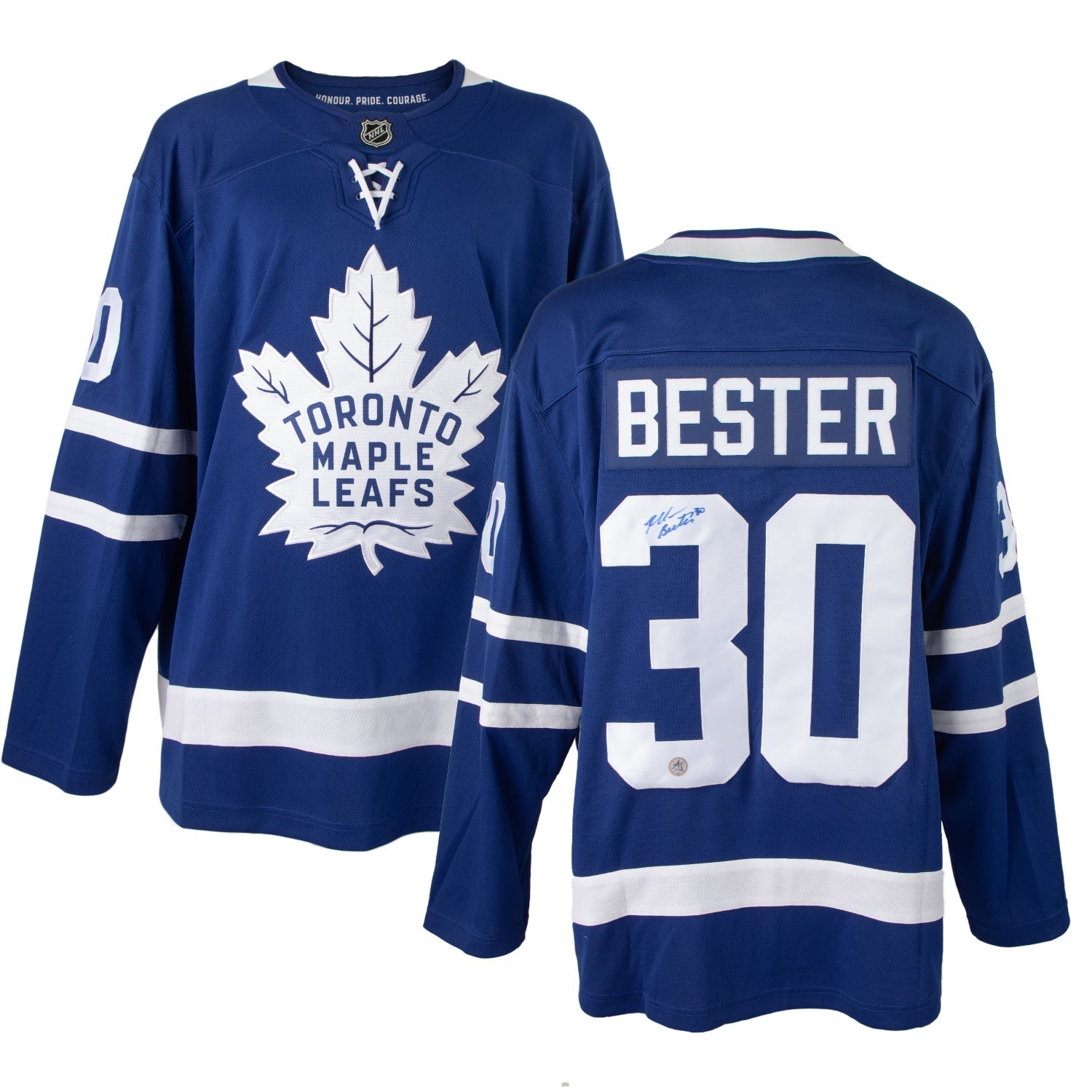 Allan Bester Autographed Toronto Maple Leafs Fanatics Breakaway Jersey - - Autographed Jerseys - AJ Sports - I Love BJs