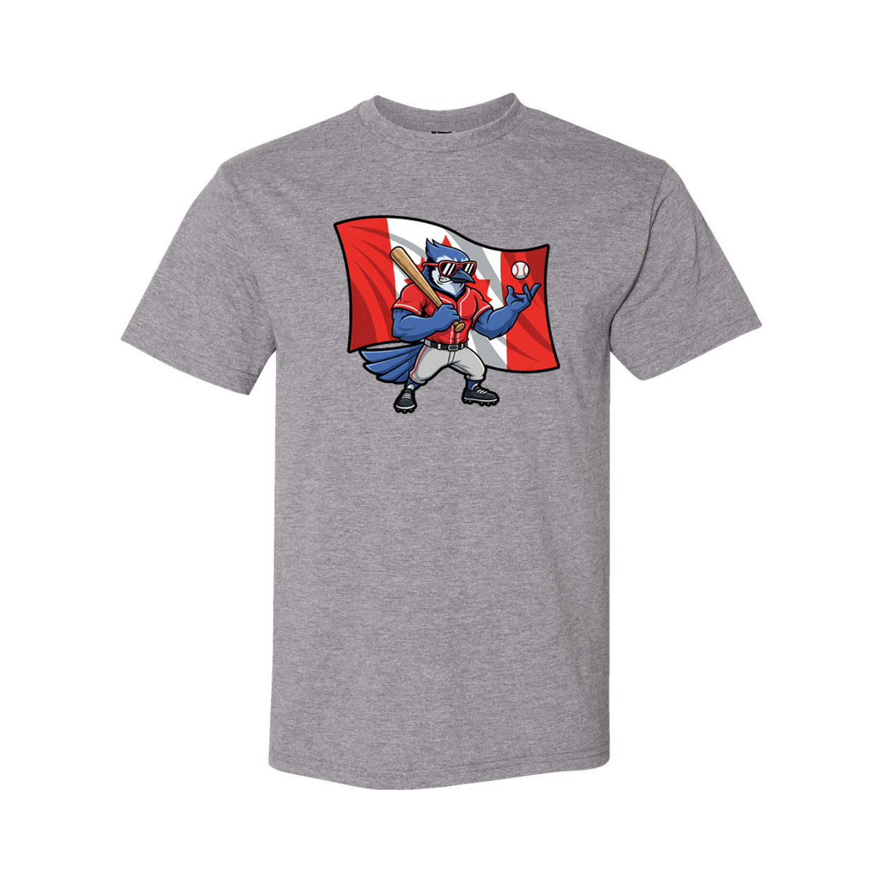 BJs Canada Flag – The Hammer Tee - Gray - T-Shirt - I Love BJs Shop