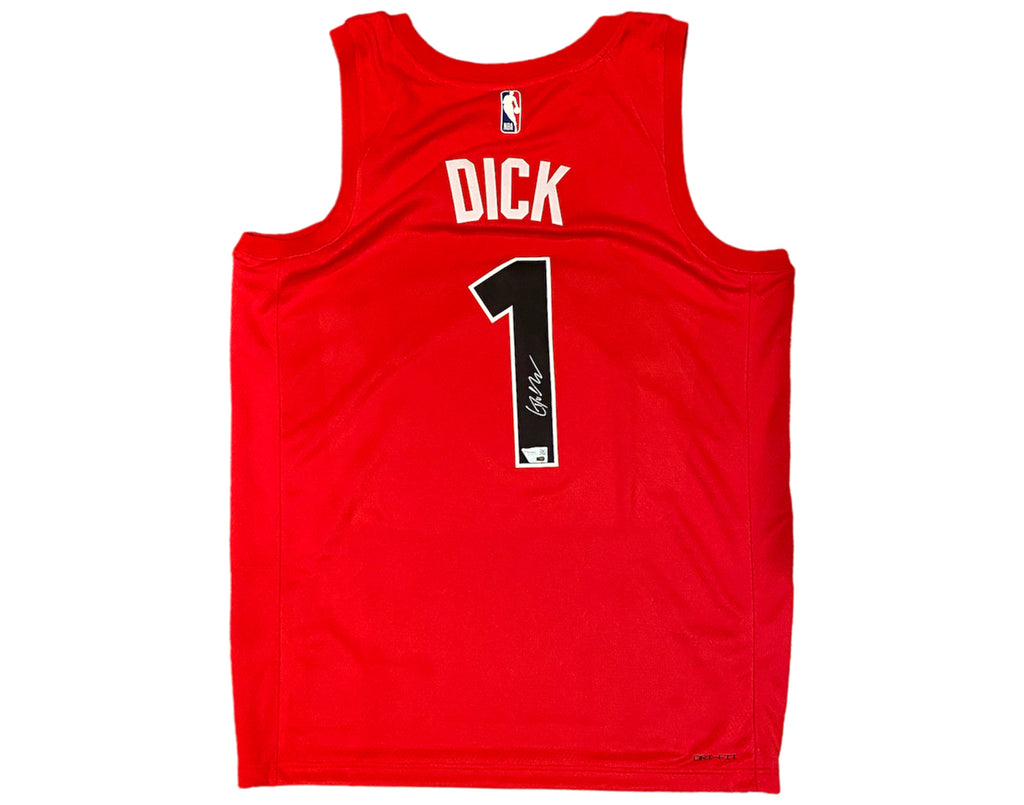 Gradey Dick Autographed Toronto Raptors Nike Swingman Icon Edition Jersey - - Autographed Jerseys - TS Sports Memorabilia - I Love BJs