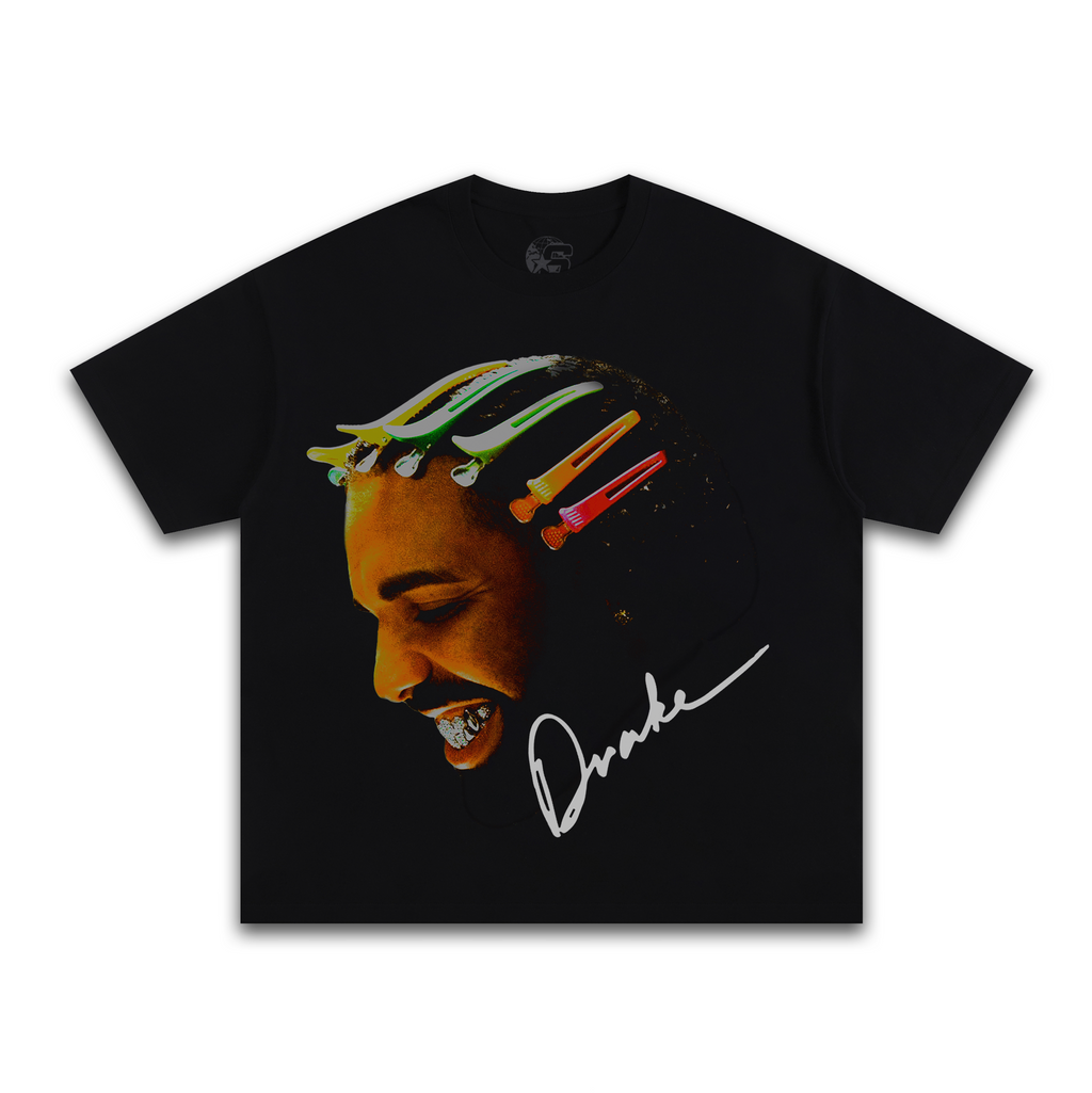 Drake "For All The Dogs" Graphic T-Shirt - 280GSM Heavyweight Cotton - Black - T-Shirt - Simpleprints - I Love BJs