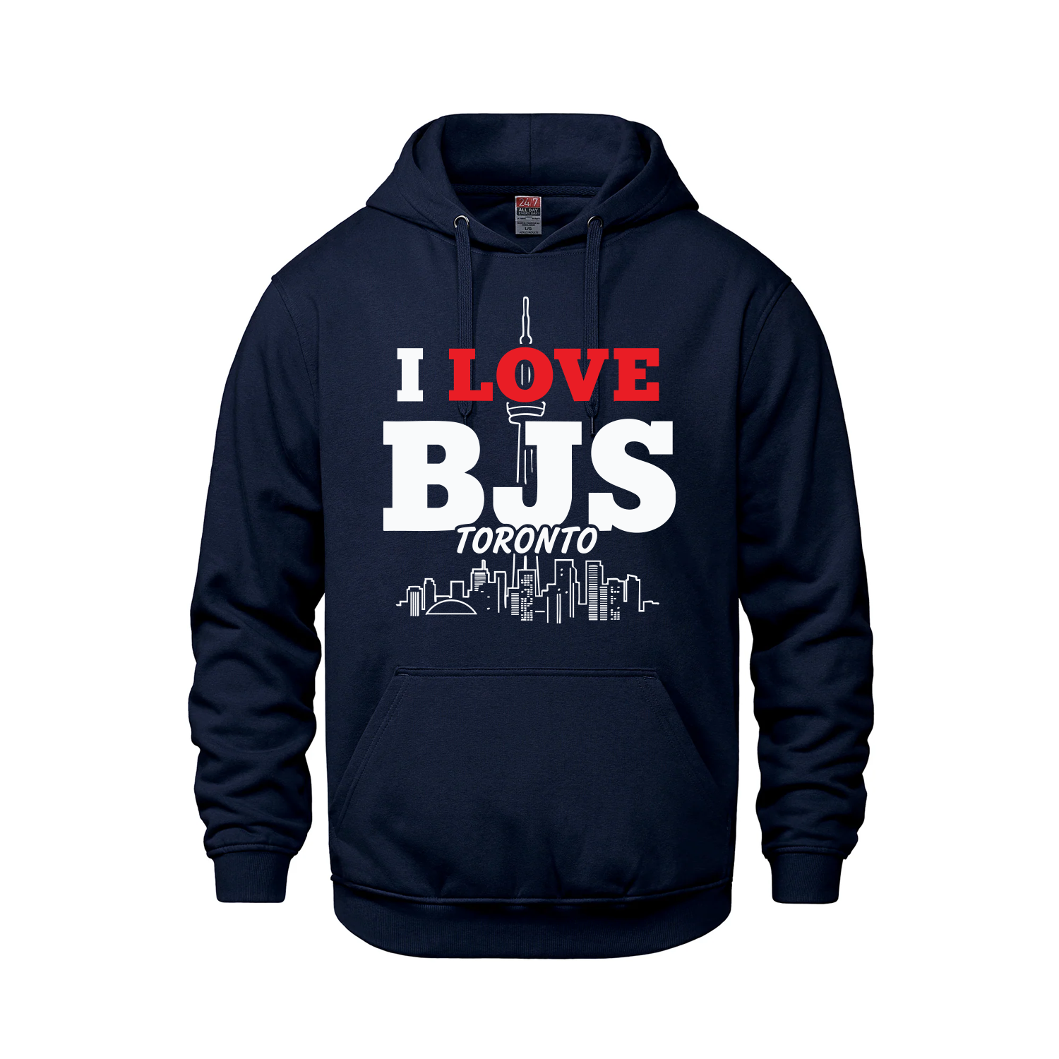 "I Love BJs" Toronto Edition | Premium Heavyweight Pullover Hoodie - Navy - Fleece - I Love BJs Shop
