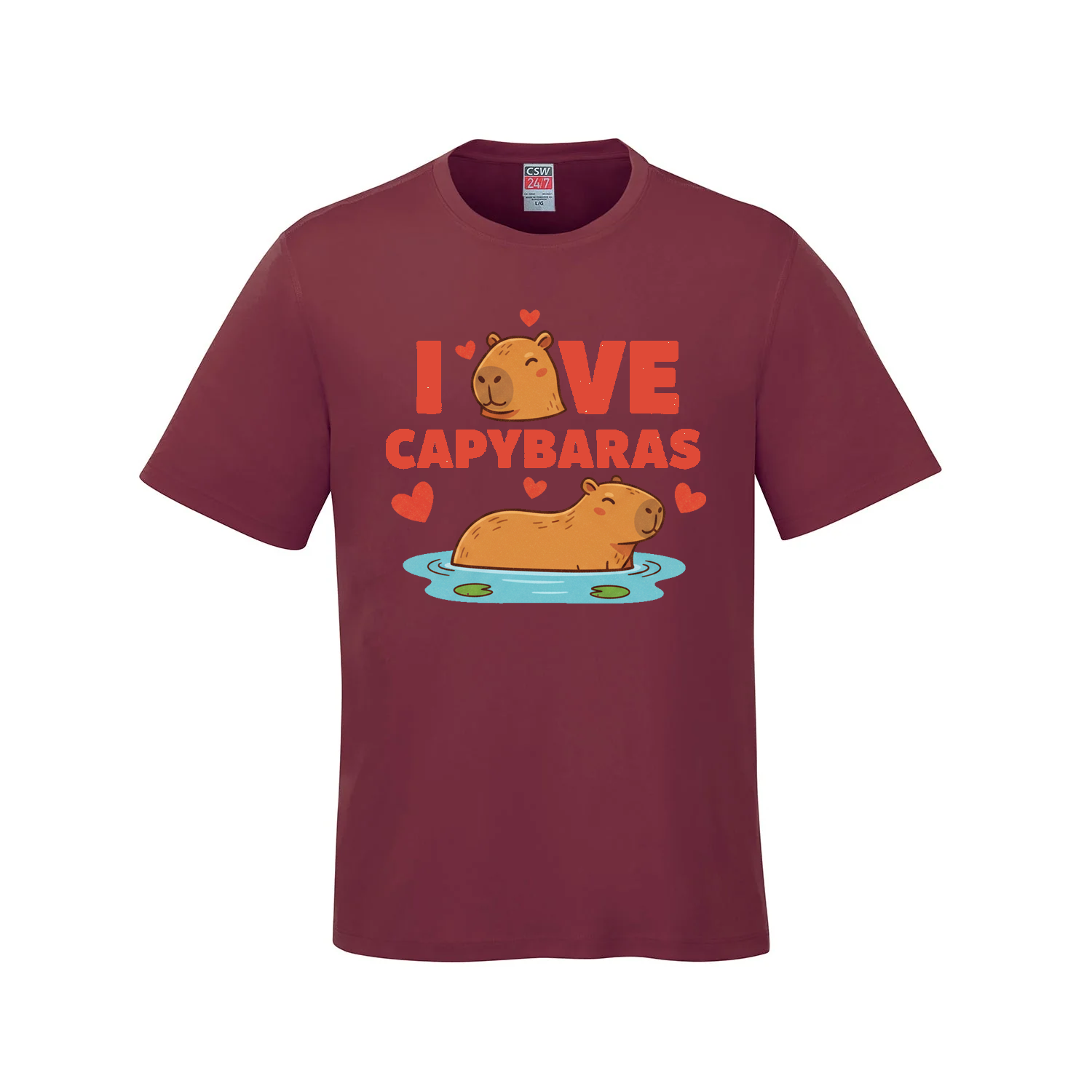 I Love Capybaras T-Shirt - - T-Shirt - Capybaras - I Love BJs