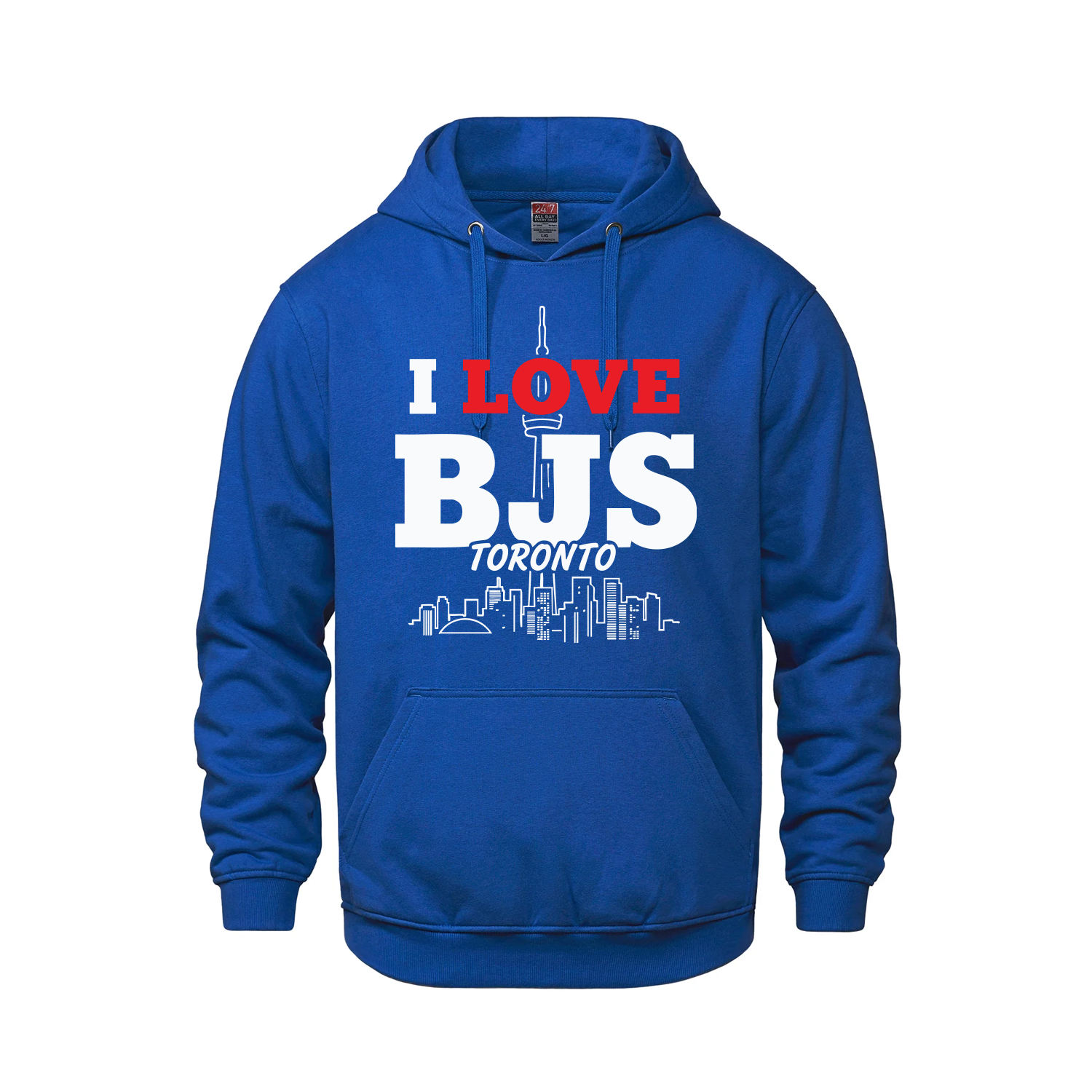 "I Love BJs" Toronto Edition | Premium Heavyweight Pullover Hoodie - Royal Blue - Fleece - I Love BJs Shop