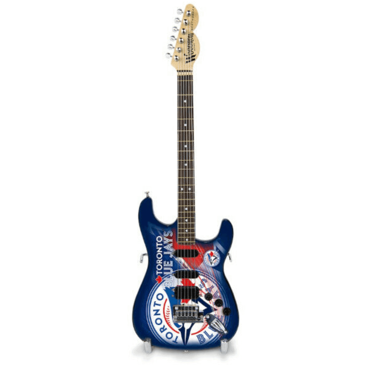 Toronto Blue Jays 10“ Collectible Mini Guitar - - Mini Guitars - Little Guitars - I Love BJs
