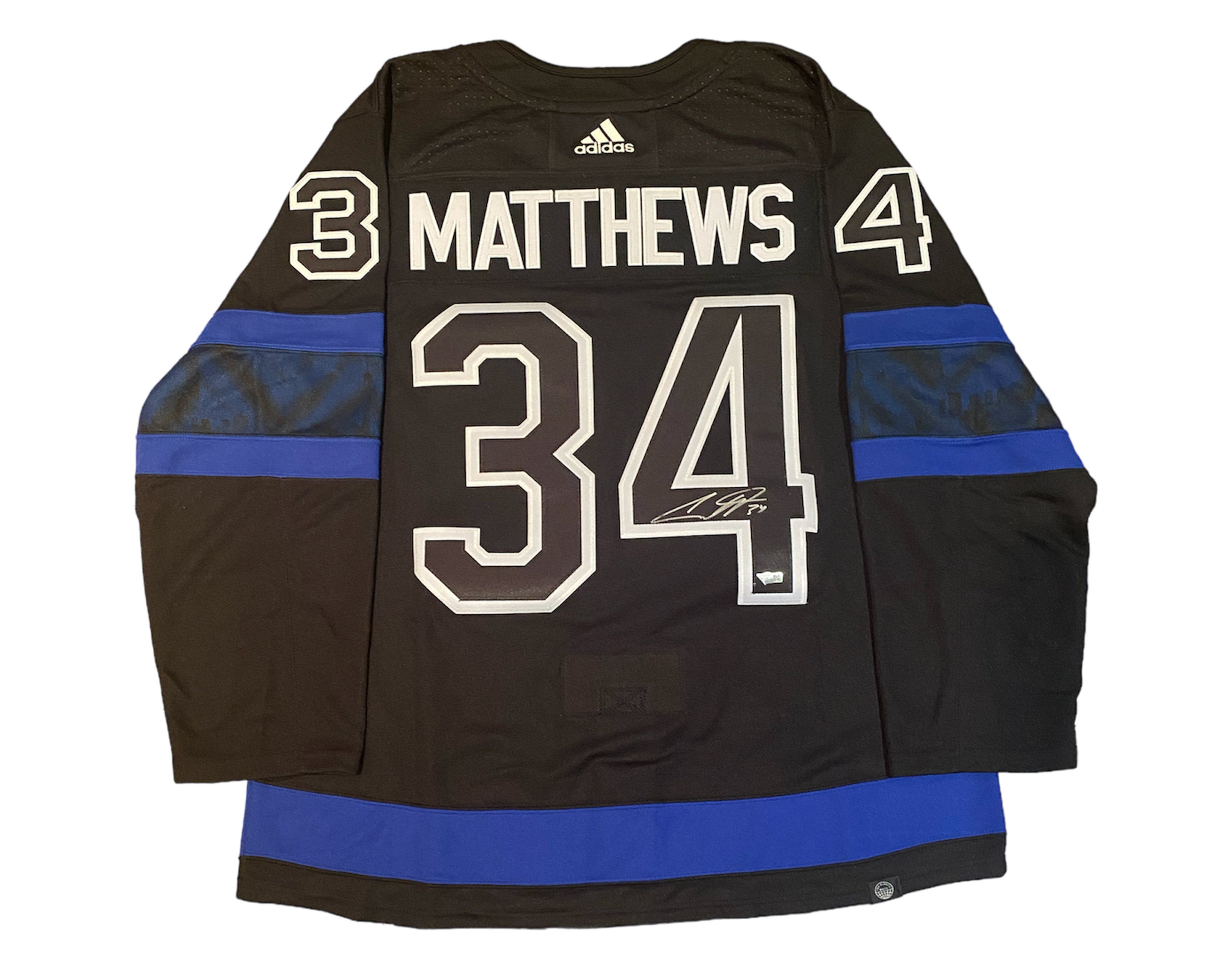Auston Matthews Autographed Toronto Maple Leafs Alternate Black Flipside Adidas Jersey - - Autographed Jerseys - TS Sports Memorabilia - I Love BJs
