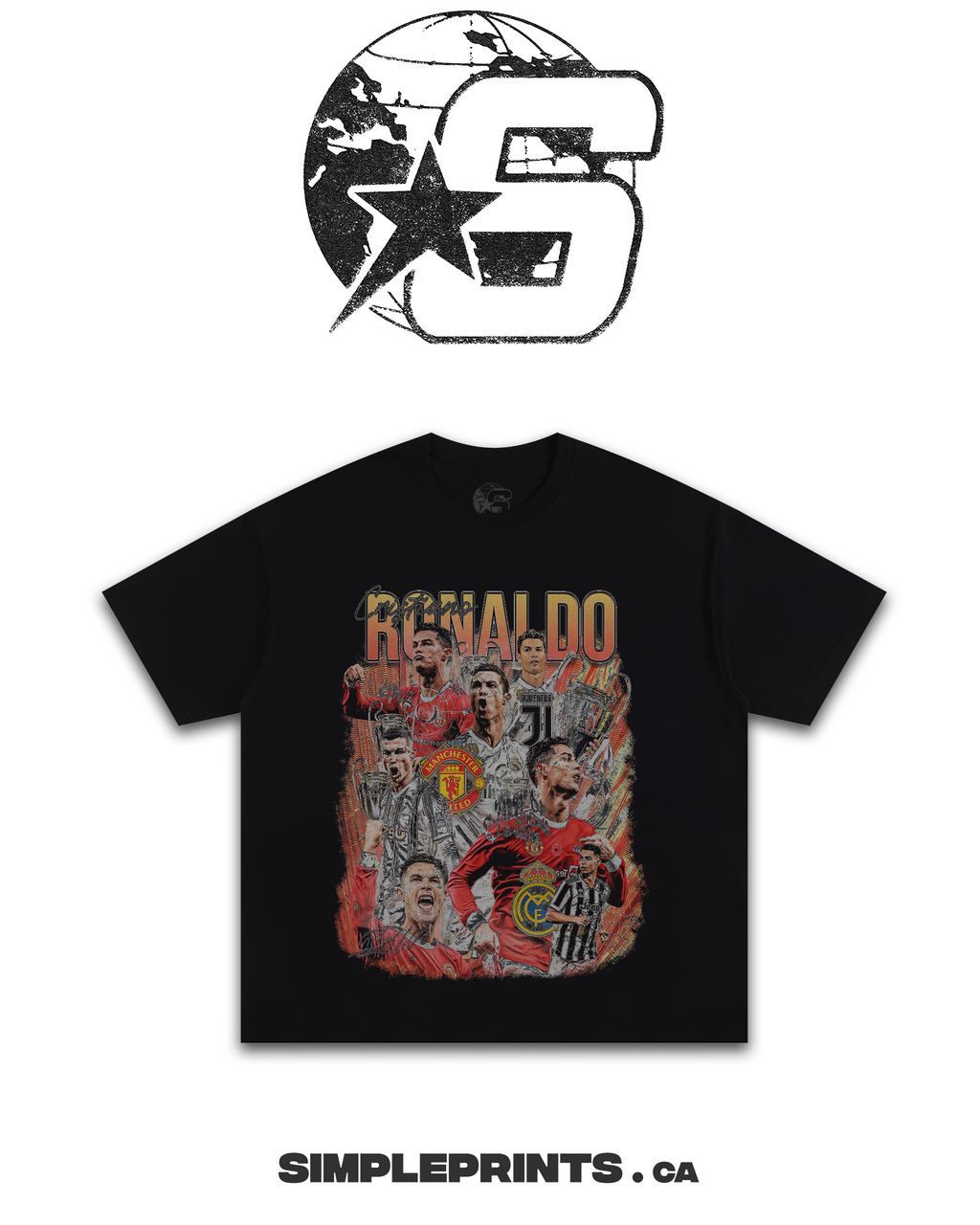 Cristiano Ronaldo Graphic T-Shirt - - T-Shirt - Simpleprints - I Love BJs