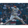 Hyun-Jin Ryu Autographed Toronto Blue Jays Pitching Front View 8x10 Photo - - Autographed 8x10 Photos - TS Sports Memorabilia - I Love BJs