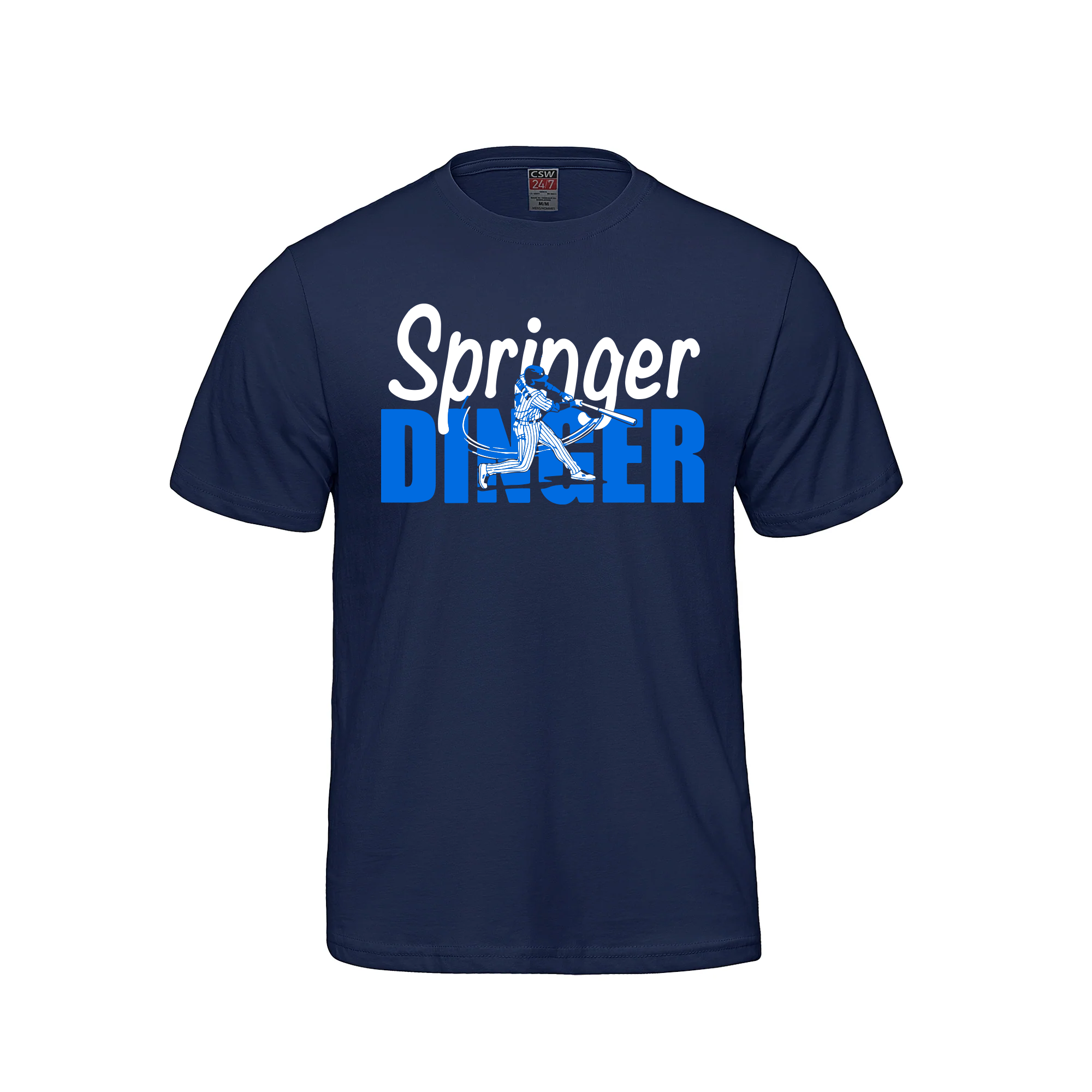 Springer Dinger T-Shirt - Navy - T-Shirt - I Love BJs Shop