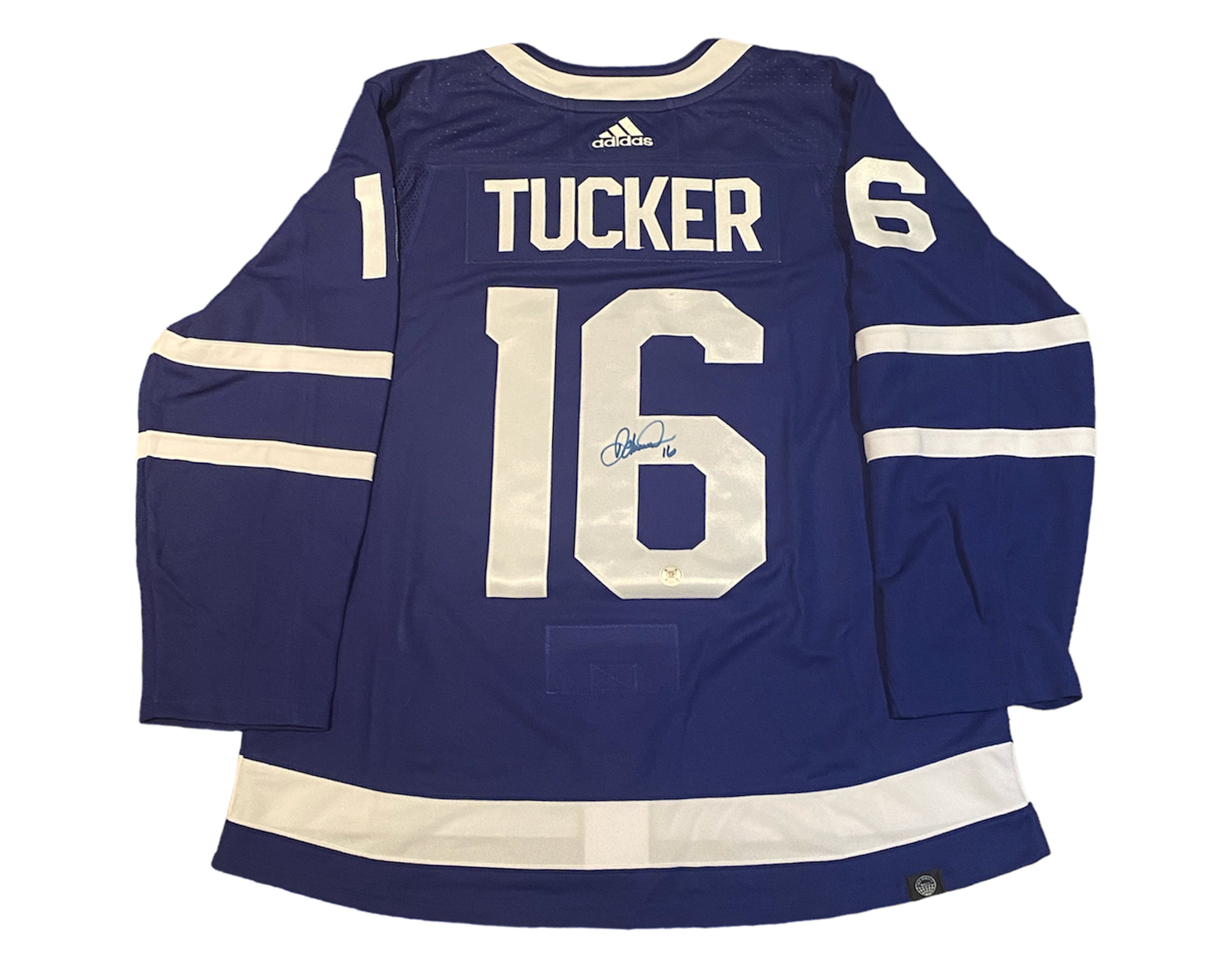 Darcy Tucker Autographed Toronto Maple Leafs Home Blue Adidas Jersey - - Autographed Jerseys - TS Sports Memorabilia - I Love BJs
