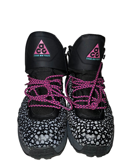 Nike ACG Zoom MW (Merry Weather) Posite - Black Reflective / Pink / Gamma Blue - 9.5 - Shoes - Black Canuk - I Love BJs
