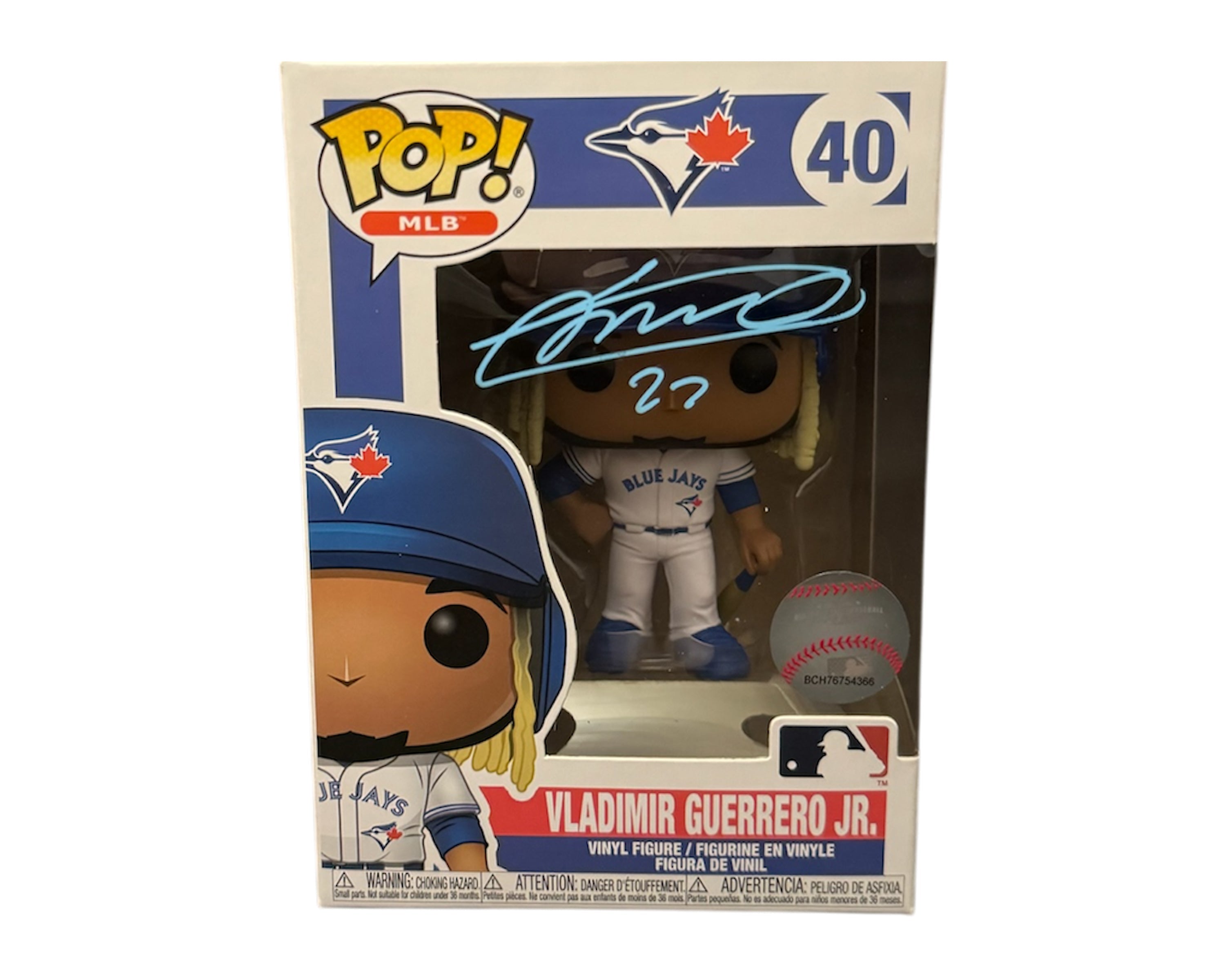 Vladimir Guerrero Jr. Autographed Funko Pop MLB #40 Toronto Blue Jays - - Autographed Collectibles - TS Sports Memorabilia