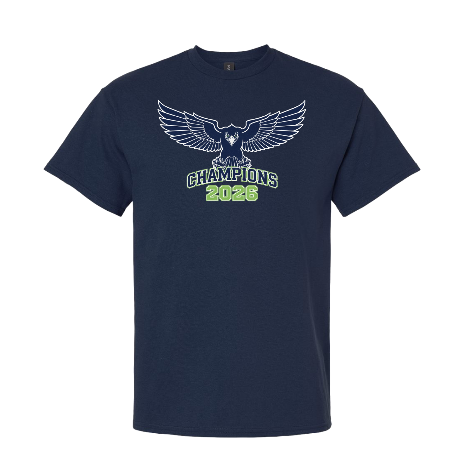 Seattle 2026 Football Champions Graphic Tee - Navy - T-Shirt - Champions Only - I Love BJs