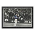 JOSE BAUTISTA ICONIC BAT FLIP FRAMED CANVAS - TORONTO BLUE JAYS (33.5" BY 23.5") - Default Title - Framed Canvas Print - Autograph Authentic - I Love BJs