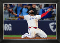 Vladimir Guerrero Jr. "Return to Glory" 2025 ALCS Framed Canvas - 33.5" x 23.5" - Default Title - Framed Canvas Print - Autograph Authentic - I Love BJs