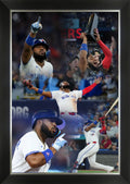 Vladimir Guerrero Jr. 2025 ALCS Champions Framed Collage - 33.5" x 23.5" - Default Title - Framed Canvas Print - Autograph Authentic - I Love BJs