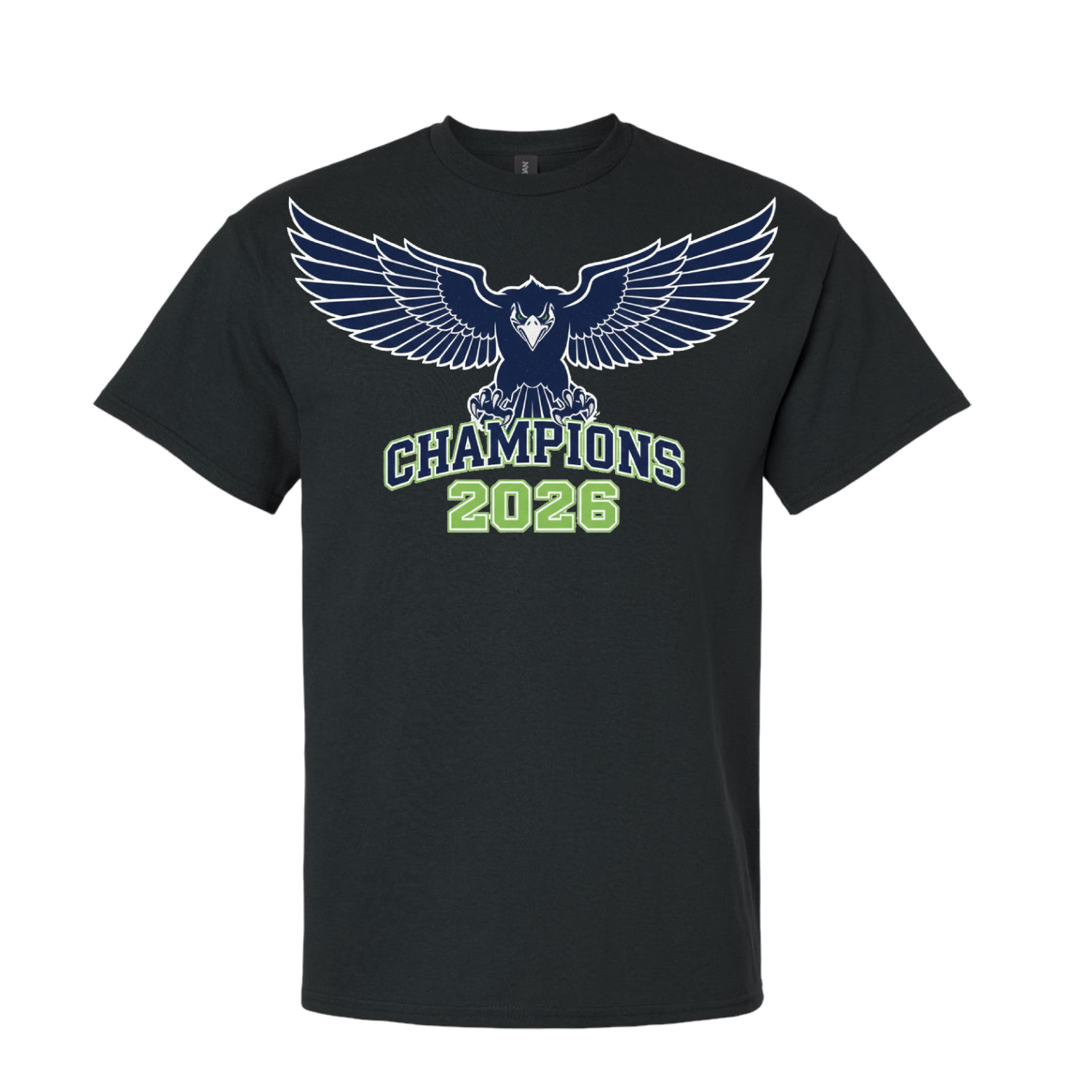 Seattle Seahawks 2026 Super Bowl LX Champions Mega-Print Tee - Black - T-Shirt - Champions Only - I Love BJs