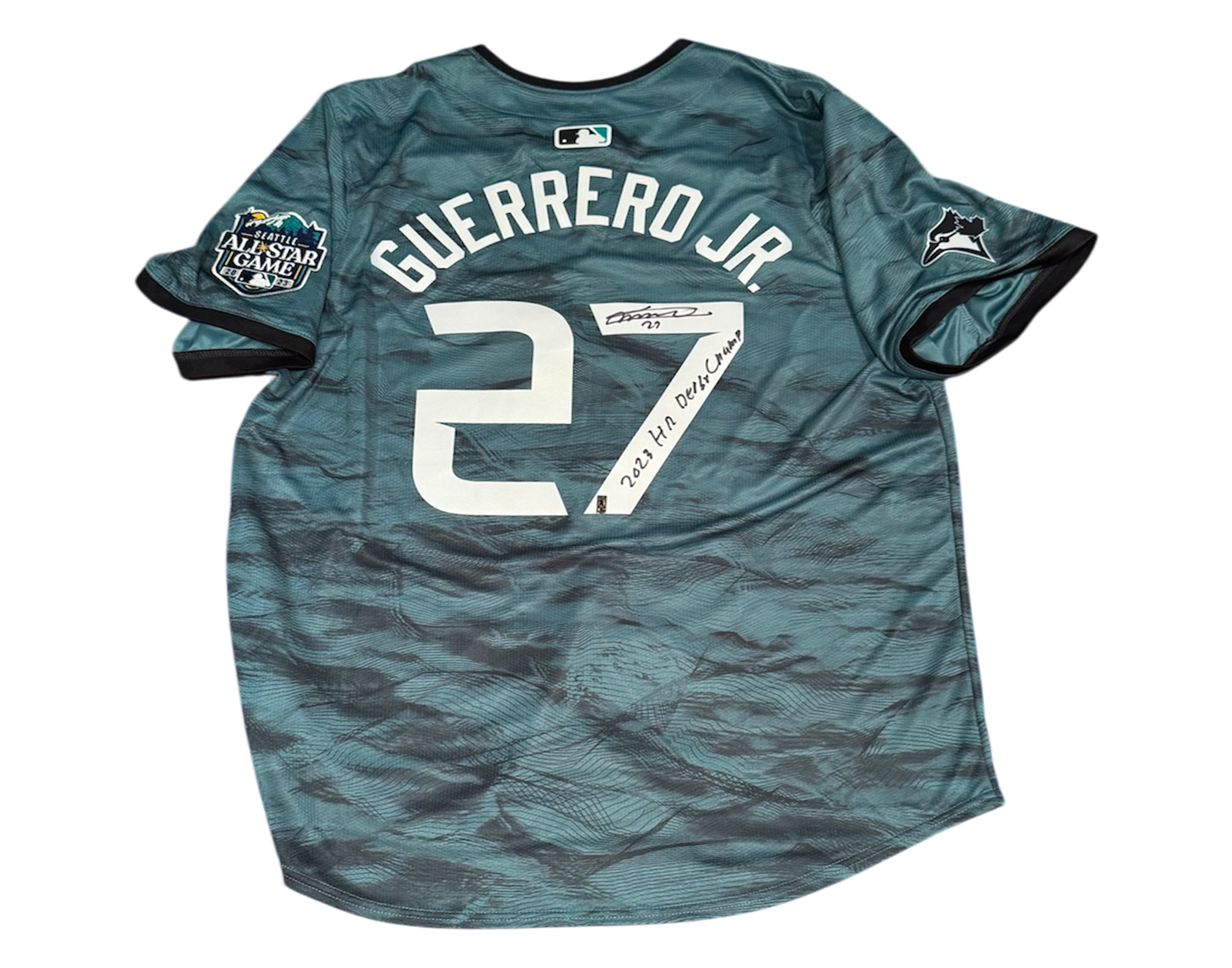Vladimir Guerrero Jr. Autographed 2023 All-Star Game Nike Jersey – Inscribed "2023 HR Derby Champ" - Vladimir Guerrero Jr. Baseball Toronto Blue Jays - Autographed Jerseys - TS Sports Memorabilia - I Love BJs