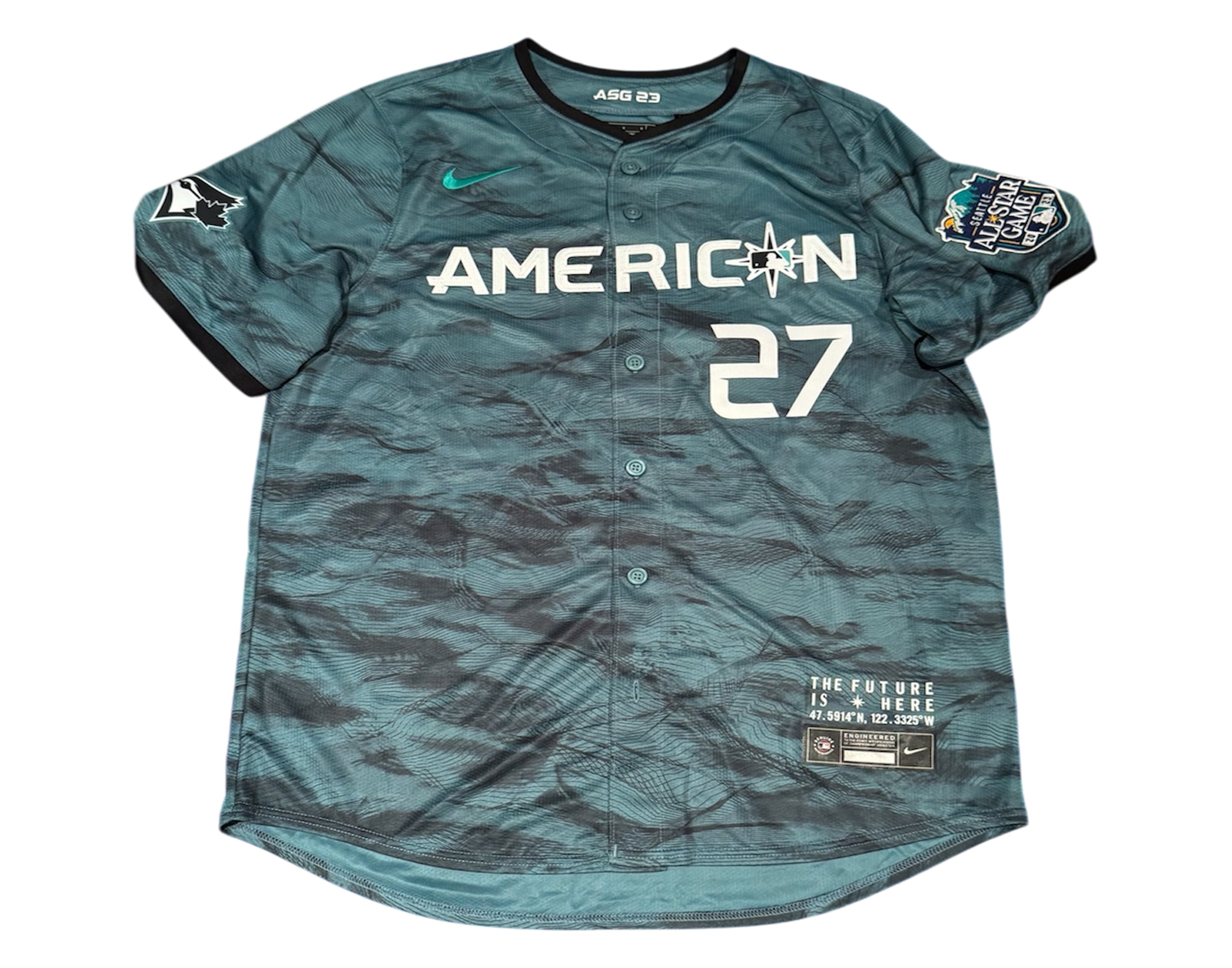 Vladimir Guerrero Jr. Autographed 2023 All-Star Game Nike Jersey – Inscribed "2023 HR Derby Champ" - - Autographed Jerseys - TS Sports Memorabilia - I Love BJs